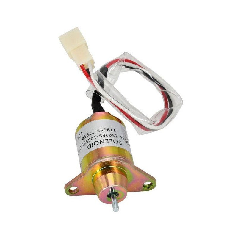 12V shut-off solenoid for Yanmar, Kubota, Case IH and John Deere applications